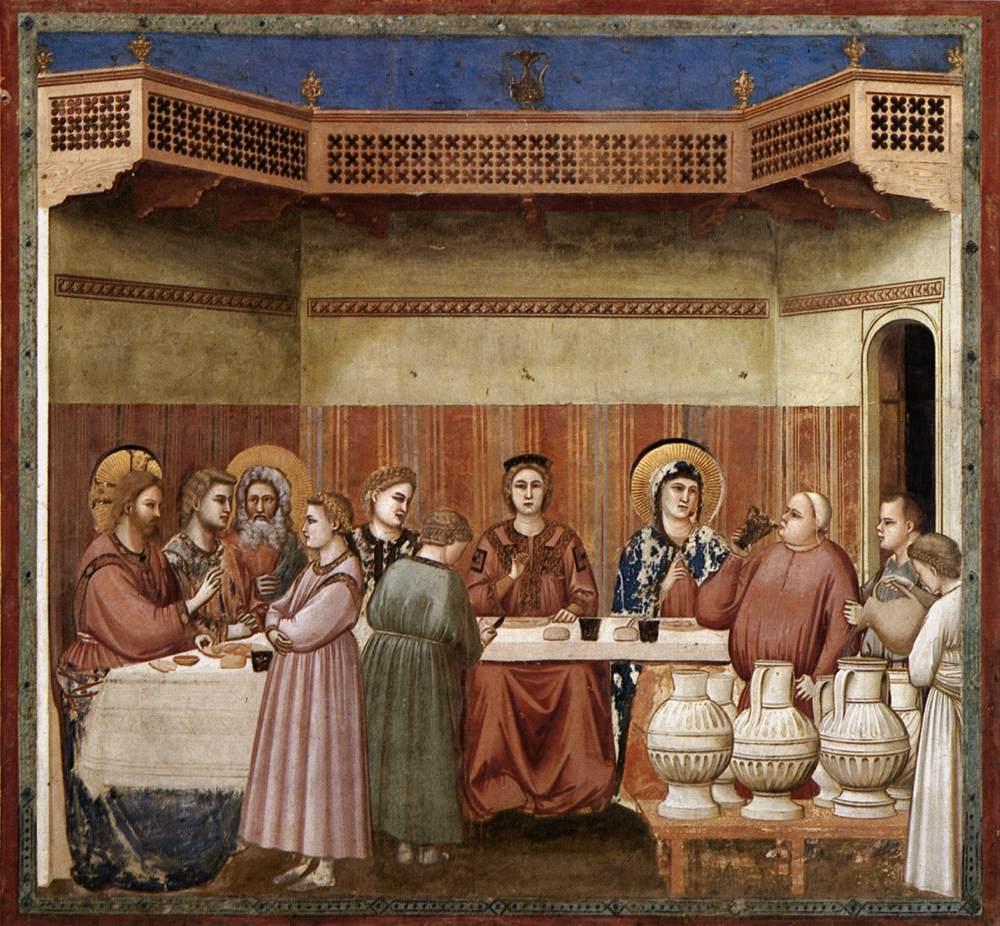 Giotto Di Bondone   No. 24 Scenes From The Life Of Christ   8. Marriage At Cana   WGA09202